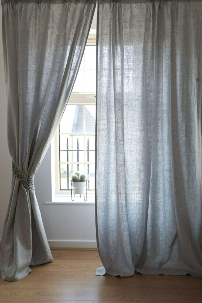 Grey Linen Curtains