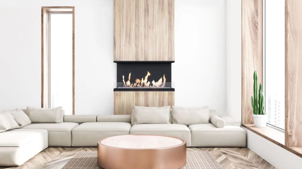 Neutral Decor and Inset Fireplace